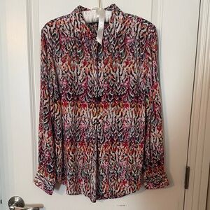 Liverpool Colorful Abstract Button Down Shirt